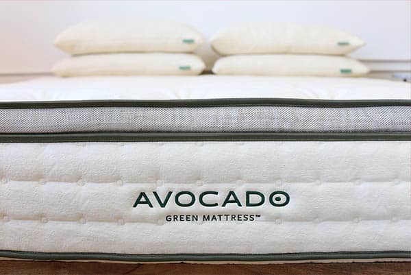 avocado green mattress front view