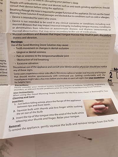 Good Morning Snore Solution Reviews (GMSS) 3
